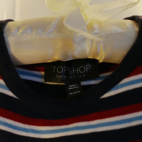 Topshop Crop Top with Stripes - Picture 2 of 3